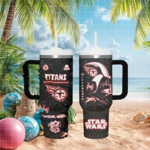 Tennessee Titans Star Wars Darth Vader Nfl Tumbler Design