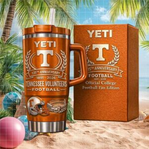 Tennessee Volunteers 135th Anniversary 1891 2026 College Football Orange 40oz Tumbler