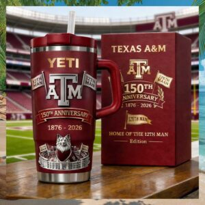 Texas A&M 150th Anniversary Home of the 12th Man Edition Tumbler
