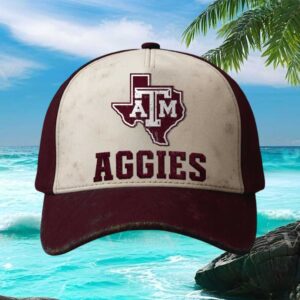 Texas A&M Aggies Vintage Map Logo Baseball Cap
