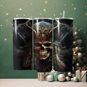 The Kraken's Curse Pirate Skull Tumbler