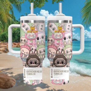 The Monsters Labubu Style Colorful Character Collage Design