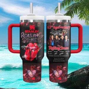 The Rolling Stones 63rd Anniversary Hackney Diamonds 40oz Tumbler