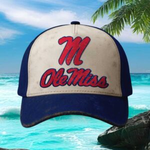 Top of The World Men's Ole Miss Rebels BlueWhite Trucker Adjustable Hat.