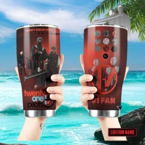 Twenty One Pilots Band Custom Name 40oz Tumbler Wrap