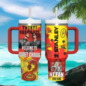 Twenty One Pilots “Welcome To The Quiet Chaos” Dragon & Skull 40oz Tumbler