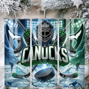 Vancouver Canucks Hockey Action Travel Tumbler