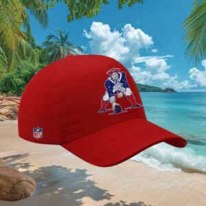 Vintage New England Patriots “Pat Patriot” Retro Logo Red Cap
