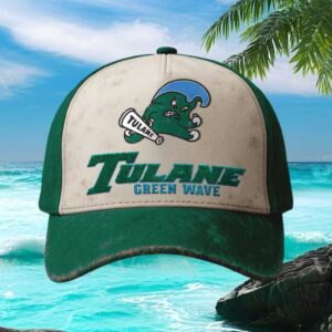Vintage Tulane Green Wave Distressed Baseball Cap