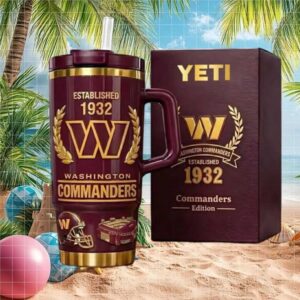 Washington Commanders Established 1932 Commemorative 40oz Tumbler