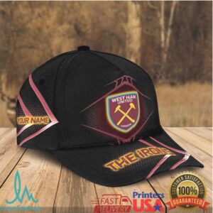 West Ham United The Irons Personalized Custom Name Cap