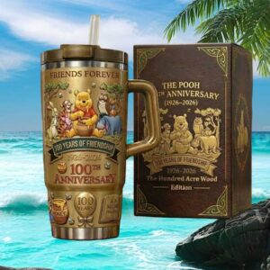 Winnie the Pooh 100th Anniversary Limited Edition 40oz Tumbler with Handle
