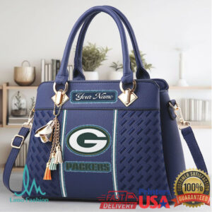 Women's NFL Packers Logo Purse with Custom Handbag