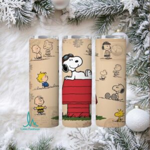 Woodstock and Snoopy Stainless Steel Tumbler