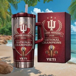 YETI Style 2026 College Football Playoff National Champions Indiana Hoosiers Tumbler