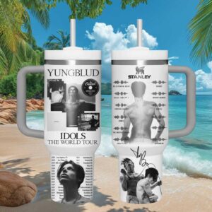 YUNGBLUD Idols World Tour 2025 Concert Dates Aesthetic White Tumbler