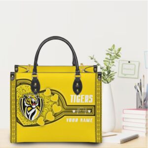 Yellow Tigers Team Spirit Shoulder Bag with Custom Name