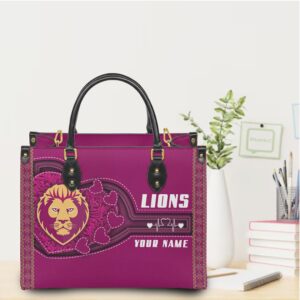 ustomizable LIONS Lion Head Handbag