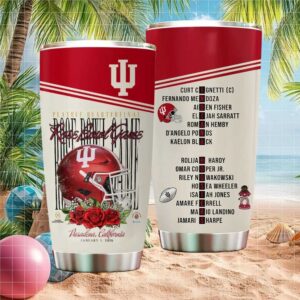 2026 Rose Bowl Game Pasadena California Indiana Hoosiers Football Tumbler