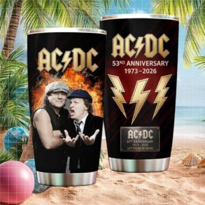 ACDC 53rd Anniversary 1973 2026 Let There Be Rock Band Tumbler