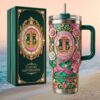 Zeta Phi Beta Sorority Finer Womanhood 40oz Tumbler Royal Blue and Silver Shield Zeta Phi Beta Sorority Finer Womanhood 40oz Tumbler Royal Blue and Silver Shield