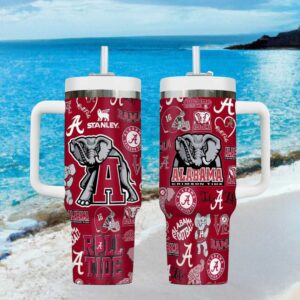 Alabama Crimson Tide Roll Tide Elephant Logo NCAA Fan Tumbler