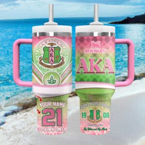 Alpha Kappa Alpha AKA Sorority 1908 Personalized Greek Life Tumbler