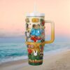 40oz Quencher Sea Turtle Mosaic Tumbler Personalized Coastal Ocean Art Gift 40oz Quencher Sea Turtle Mosaic Tumbler Personalized Coastal Ocean Art Gift