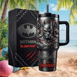 Batman The Dark Knight DC Comics 3D Sculpted Insulated Travel Tumbler
