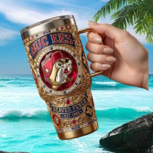 Buc ee’s Beaver Fever Est 1982 Vintage Texas Pride Tumbler