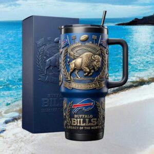 Buffalo Bills Legacy of the North 1973 2025 3D Sculpted Fan Tumbler