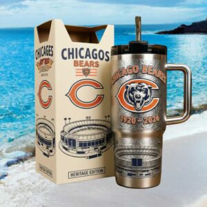 Chicago Bears Heritage Edition 1920 2026 Soldier Field Commemorative Tumbler