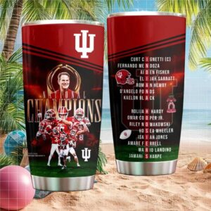 Coach Curt Cignetti Indiana Hoosiers 2025 2026 National Champions Roster Tumbler