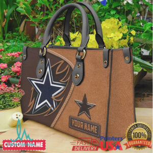 Dallas Cowboys Personalized Name Leather Handbag Navy Star Edition