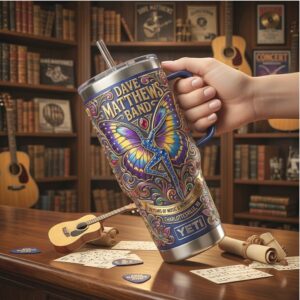 Dave Matthews Band 30 Years Anniversary Psychedelic Art Tumbler