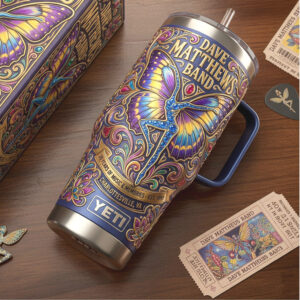 Dave Matthews Band 30 Years Anniversary Psychedelic Art Tumbler