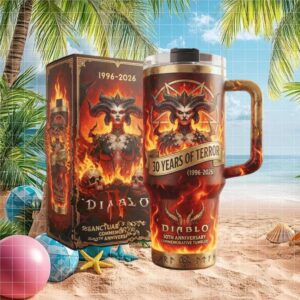 Diablo IV Lilith 30 Years of Terror Sanctuary’s Doom Anniversary Tumbler Set