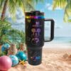 Limited Edition Pink Striped Cartoon Monster Character 40oz Quencher Tumbler Limited Edition Pink Striped Cartoon Monster Character 40oz Quencher Tumbler