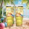 Custom Name Winnie The Pooh Sketch Flower Pattern Stainless Steel Travel Tumbler Custom Name Winnie The Pooh Sketch Flower Pattern Stainless Steel Travel Tumbler