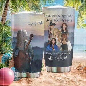 Dolly Parton Clear Blue Morning Mountains 40oz Tumbler