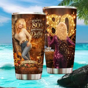 Dolly Parton Happy 80th Birthday January 19 1946 Legends Anniversary Tumbler