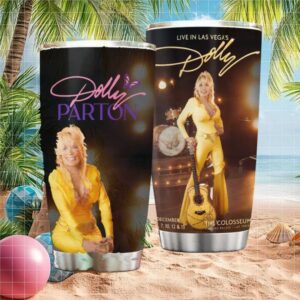 Dolly Parton Live in Las Vegas The Colosseum Commemorative Tumbler