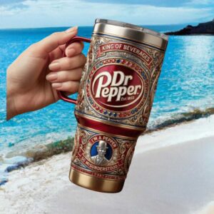 Dr Pepper King of Beverages So Misunderstood Vintage 3D Ornate Design
