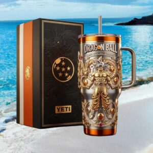 Dragon Ball Super Goku Ultra Instinct Limit Break Legend Gold 40oz Tumbler