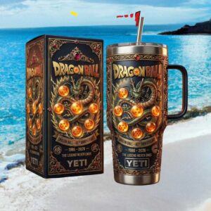 Dragon Ball Z 40th Anniversary Shenron & Dragon Balls 1986 2026 40oz Tumbler