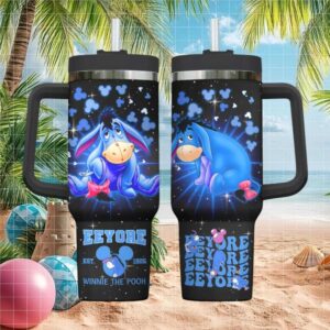 Eeyore “Est. 1926” Galactic Mickey Silhouette 40oz Tumbler with Handle