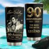 Winnie The Pooh 100 Years Celebration Purple Gold Foil Style Tumbler Winnie The Pooh 100 Years Celebration Purple Gold Foil Style Tumbler