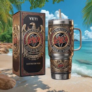 Elvis Presley 91st Anniversary The King of Rock 'N' Roll Gold Jeweled Tumbler
