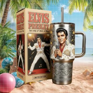 Elvis Presley King of Rock N’ Roll Limited Edition 40oz Insulated Tumbler