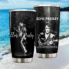 Custom Name Elvis Presley Rose Gold Glitter Effect Performance 40oz Tumbler Custom Name Elvis Presley Rose Gold Glitter Effect Performance 40oz Tumbler